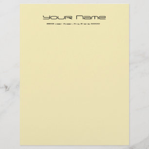 Letterhoofdpapier/lt Gold Color