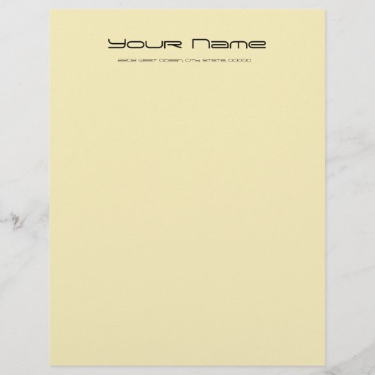 Letterhoofdpapier/lt Gold Color (Voorkant)