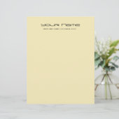 Letterhoofdpapier/lt Gold Color (Staand voorkant)