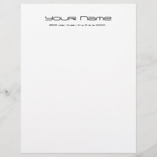 Letterhoofdpapier/papier/wit Gepersonaliseerd Briefhoofd