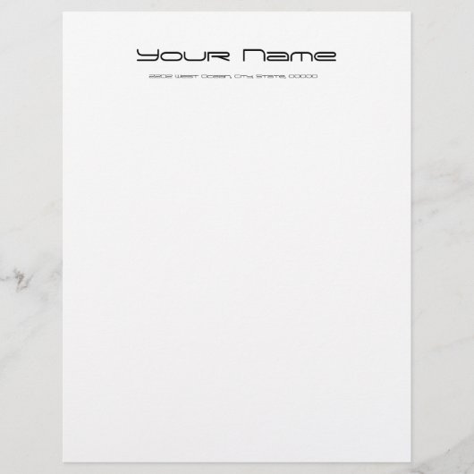 Letterhoofdpapier/papier/wit Gepersonaliseerd Briefhoofd (Voorkant)