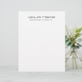 Letterhoofdpapier/papier/wit Gepersonaliseerd Briefhoofd (Staand voorkant)