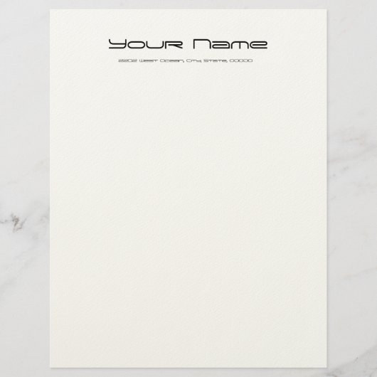 Letterhoofdschoeisel/crèmekleurig papier persoonlijk briefhoofd (Voorkant)