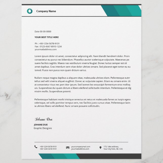 LetterhoofdSjabloon Briefhoofd (Voorkant)