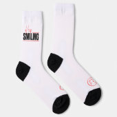 Lettering Blijf glimlachen Sokken (Rechts)