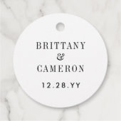 Lettering Dank u harten zwart en wit Bedankjes Labels (Achterkant)