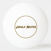 Lettering Design Jungle Master Pingpongbal (Voorkant)