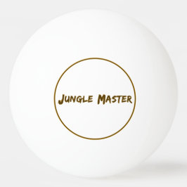 Lettering Design Jungle Meester Pingpongbal