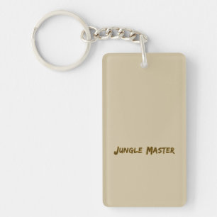 Lettering Design Jungle Meester Sleutelhanger