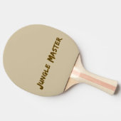 Lettering Design ‘Oerwoud Master’ Tafeltennisbatje (Zijkant)