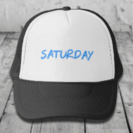 Lettering Design ‘Saturday’ in Sky Blue Trucker Pet