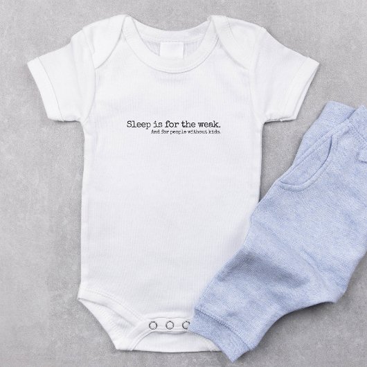 Lettering Design ‘Sleep is for the week’ Romper