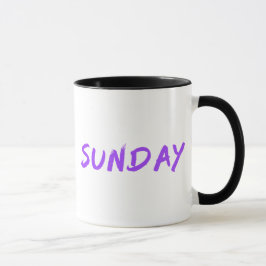 Lettering Design Sunday in Paars Mok