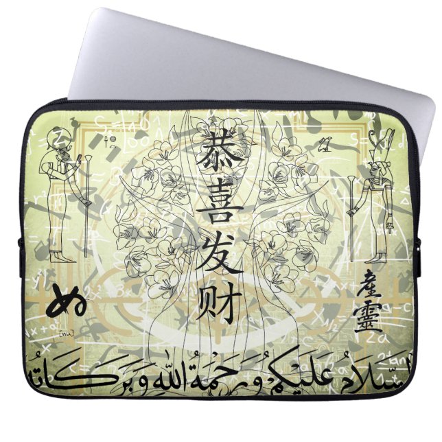 Lettering Laptop Sleeve (Voorkant)