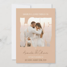 Lettering Love Story Foto Bruiloft