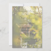 Lettering Love Story Foto Bruiloft Kaart (Achterkant)