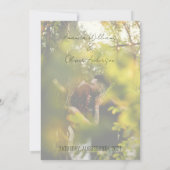 Lettering Love Story Foto Bruiloft Save The Date (Achterkant)