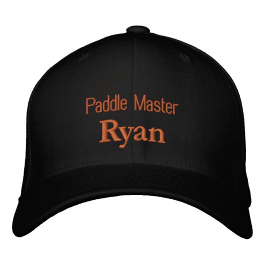 Lettering Paddle Master Ryan Geborduurde Pet (Voorkant)