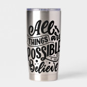 Lettering Quote About Dreams Geïsoleerde Drinkbeker (Achterkant)