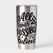 Lettering Quote About Dreams Geïsoleerde Drinkbeker (Voorkant)