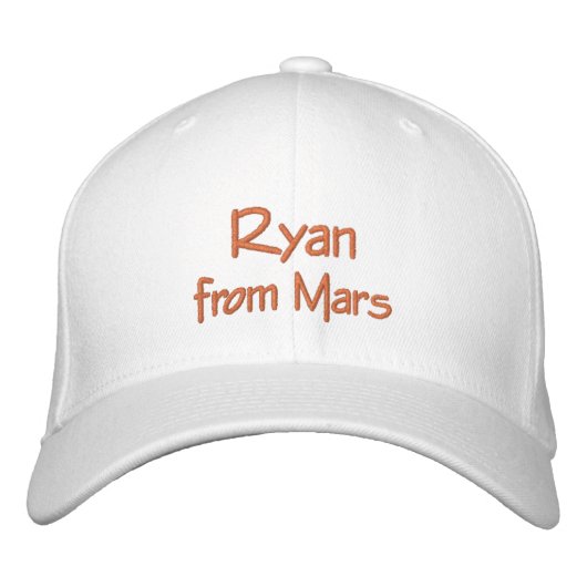 Lettering Ryan van Mars Geborduurde Pet (Voorkant)