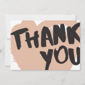 Lettering van abys-penseel | Bedankt kaart (Voorkant)