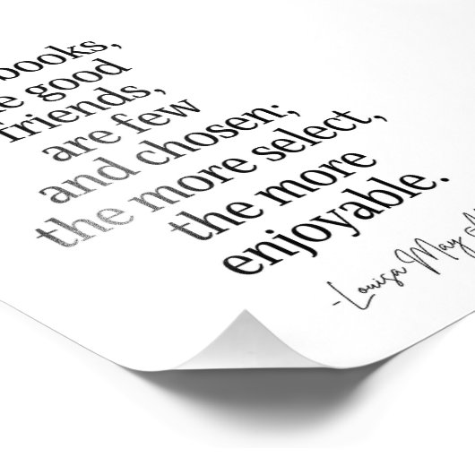 Lettering Vriendschap Quote Art Foto Afdruk (Hoek)