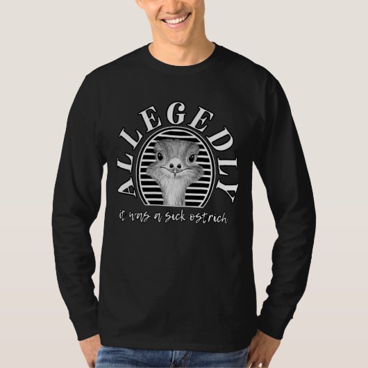 letterkenny beweerd struisvogel t-shirt (Voorkant)