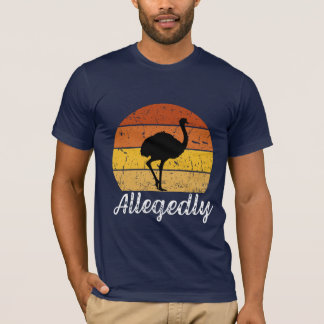 Letterkenny Blijkbaar Struisvogel Vintage Retro Zo T-shirt