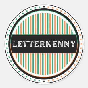 Letterkenny City Pride Embleem – Ierse Identiteit Ronde Sticker