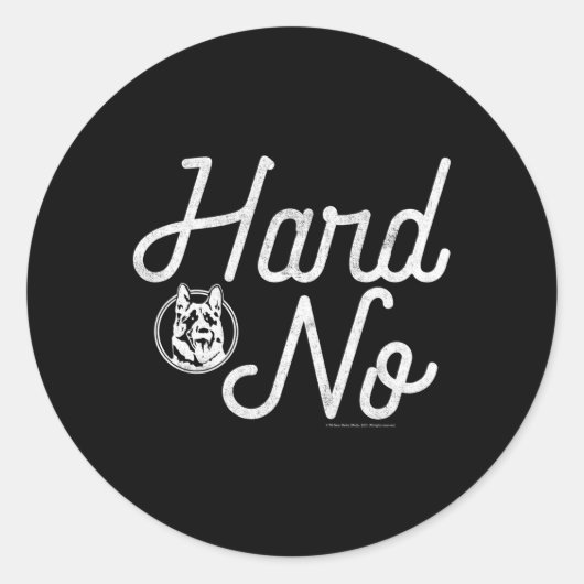 Letterkenny Hard No Ronde Sticker (Voorkant)