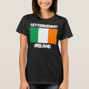 Letterkenny, Ierland met Ierse vlag T-shirt