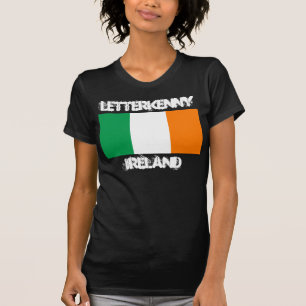 Letterkenny, Ierland met Ierse vlag T-shirt