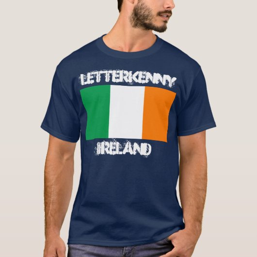 Letterkenny, Ierland met Ierse vlag T-shirt (Voorkant)