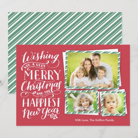 Letterkerst Feestdagenkaart (Voorkant / Achterkant)