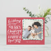 Letterkerst Feestdagenkaart (Staand voorkant)