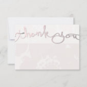 Letterkleur Floral notitie Bedankkaart (Voorkant)