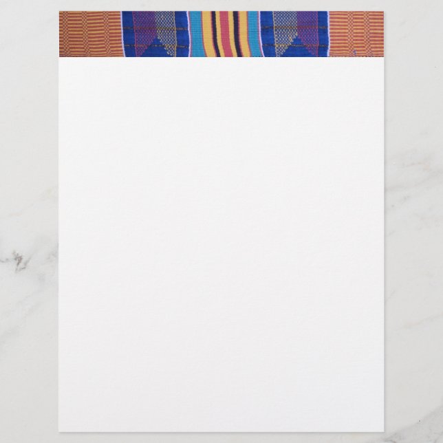 Letterkop, Afrikaanse textielstof # 2 (Voorkant)
