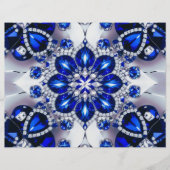 Letterkop met Blauw Wit Kleuren Design (Voorkant)