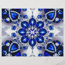 Letterkop met Blauw Wit Kleuren Design