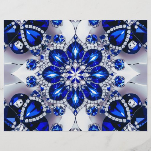 Letterkop met Blauw Wit Kleuren Design (Voorkant)