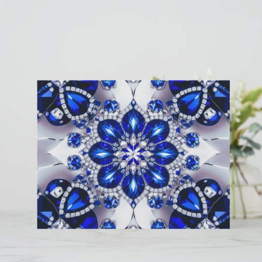 Letterkop met Blauw Wit Kleuren Design (Staand voorkant)