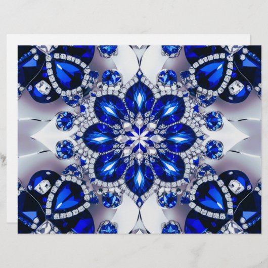 Letterkop met Blauw Wit Kleuren Design (Voorkant / Achterkant)