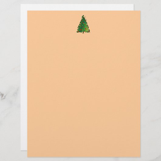 Letterkop met kerstboomdecoratie (Voorkant / Achterkant)