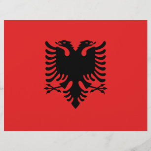 Letterkop met vlag van Albanië