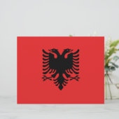 Letterkop met vlag van Albanië (Staand voorkant)