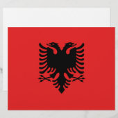 Letterkop met vlag van Albanië (Voorkant / Achterkant)