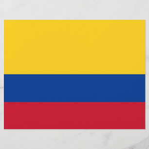 Letterkop met vlag van Colombia