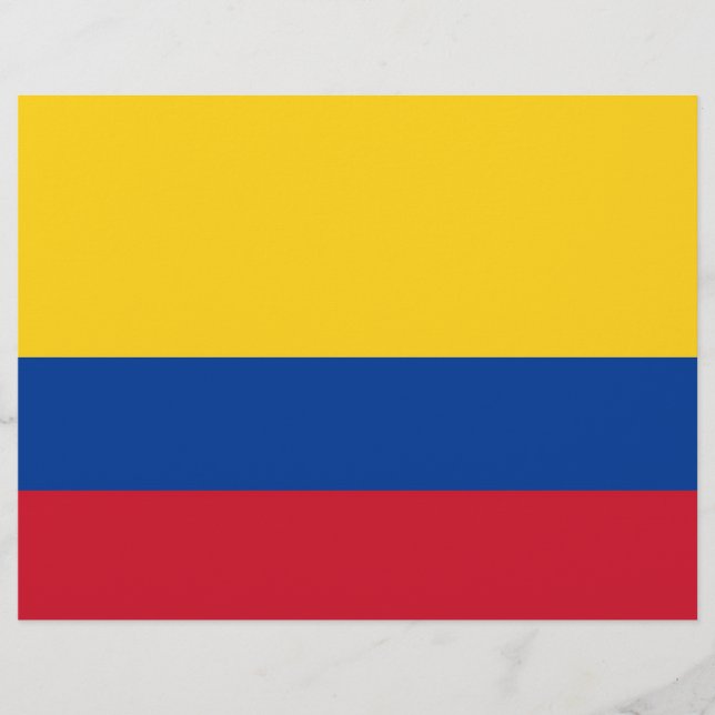 Letterkop met vlag van Colombia (Voorkant)