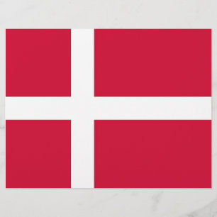Letterkop met vlag van Denemarken